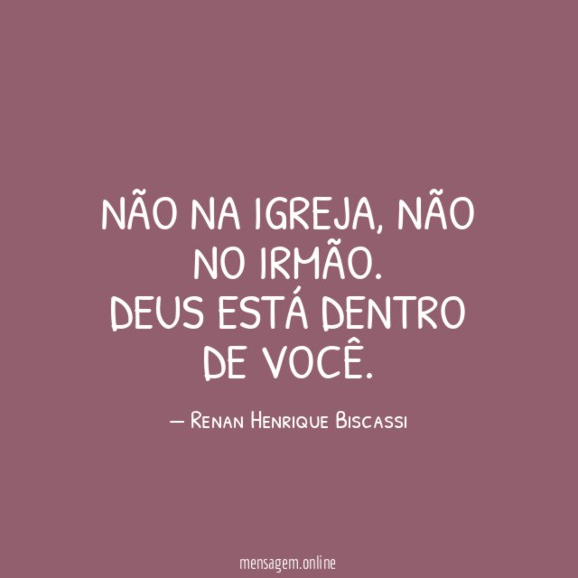 Não na igreja