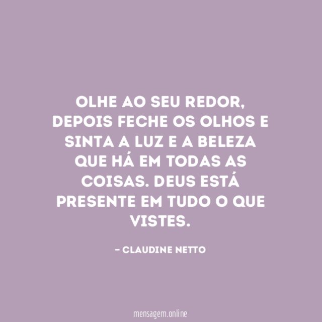 Olhe ao seu redor