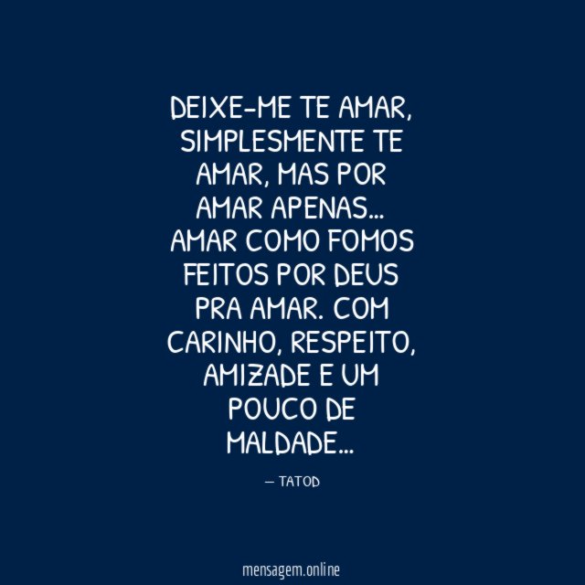 DEIXE-ME TE AMAR