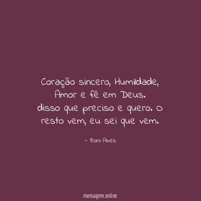 Coração sincero