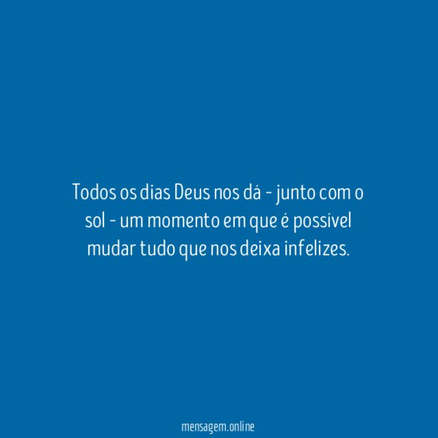 Todos os dias Deus nos dá – junto