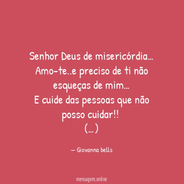 Senhor Deus de misericórdia