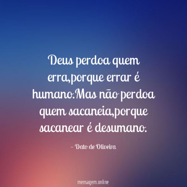 Deus perdoa quem erra