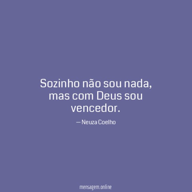 Sozinho não sou nada