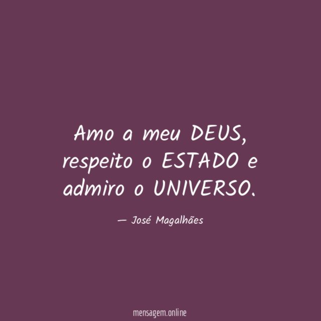 Amo a meu DEUS