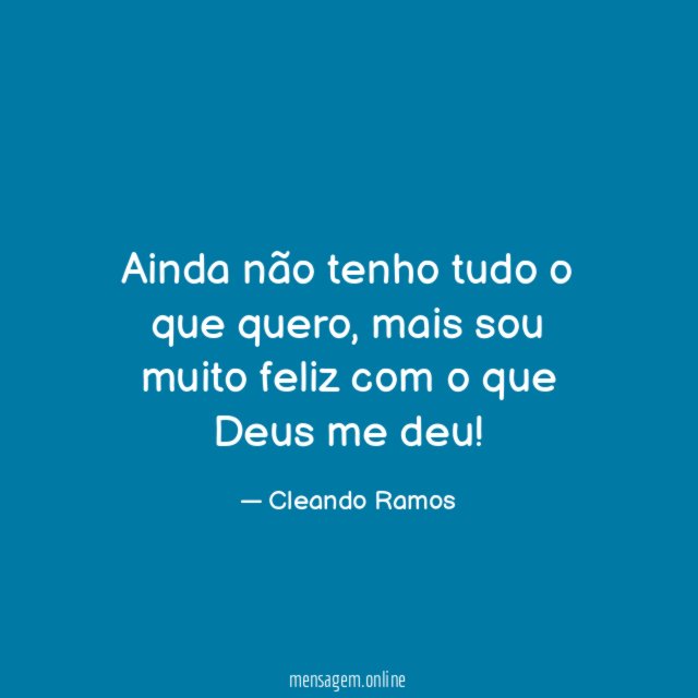 Ainda não tenho tudo o que quero