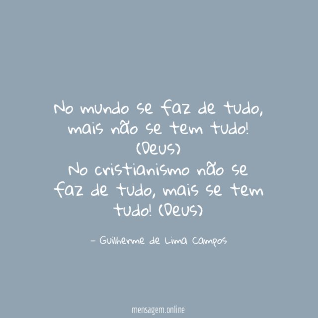 No mundo se faz de tudo