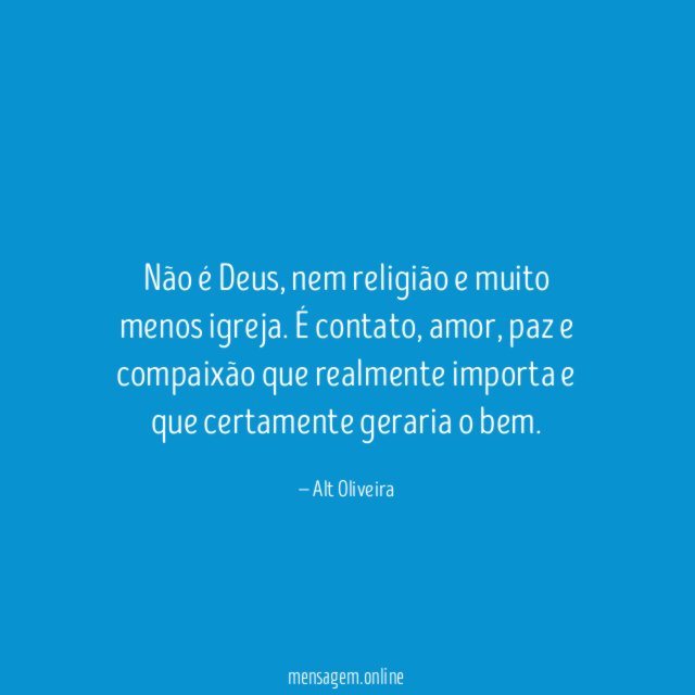 Não é Deus