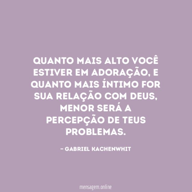 Quanto mais alto você estiver em adoração
