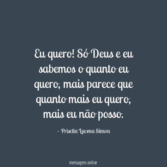 Eu quero