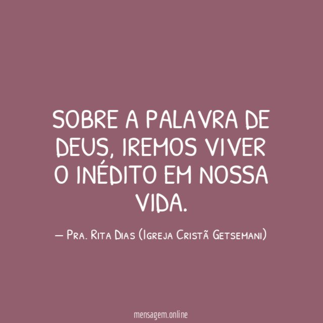 Sobre a palavra de Deus