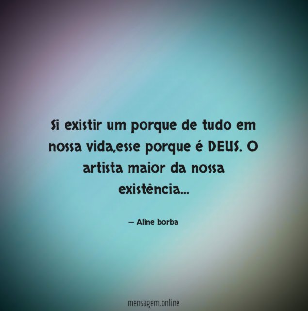 Si existir um porque de tudo em nossa vida
