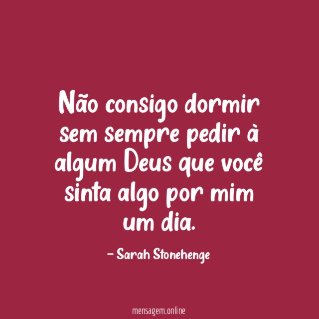 Não consigo dormir sem sempre pedir à algum