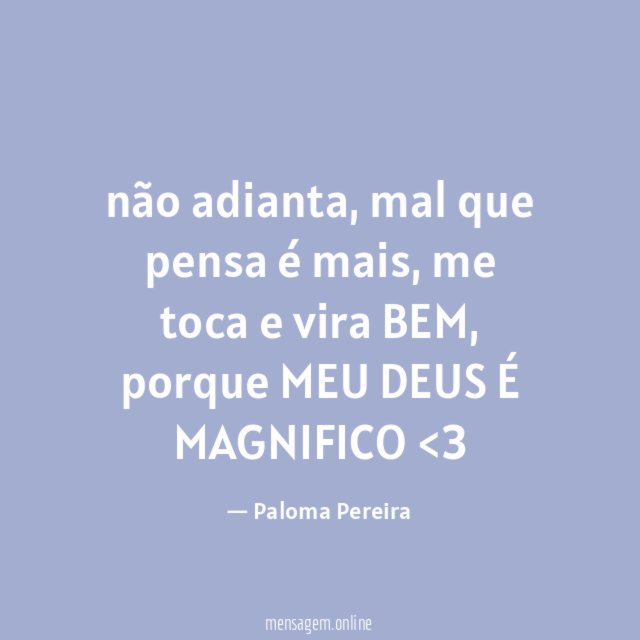 não adianta