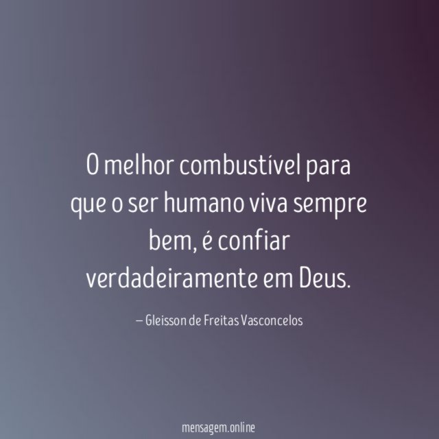 O melhor combustível para que o ser humano viva sempre bem