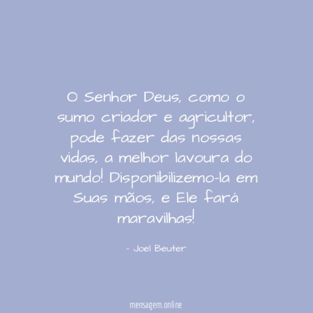 O Senhor Deus