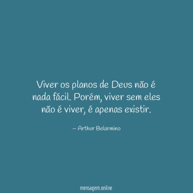 Viver os planos de Deus não é nada fácil