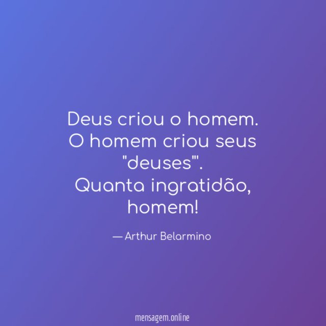 Deus criou o homem