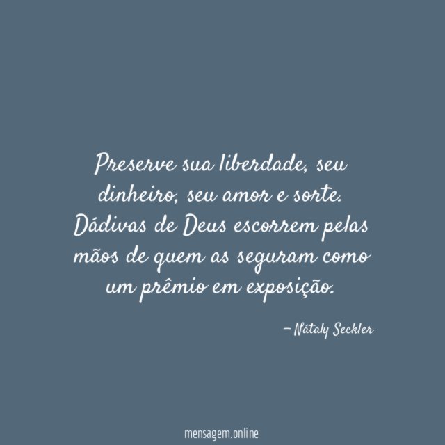 Preserve sua liberdade