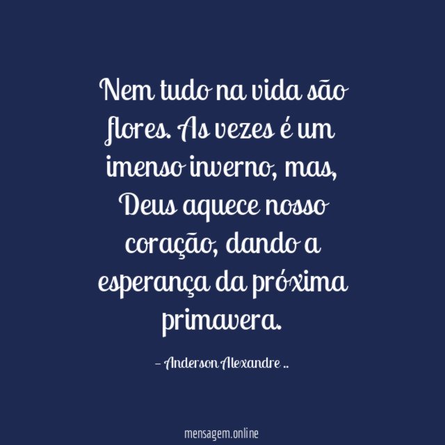 Nem tudo na vida são flores