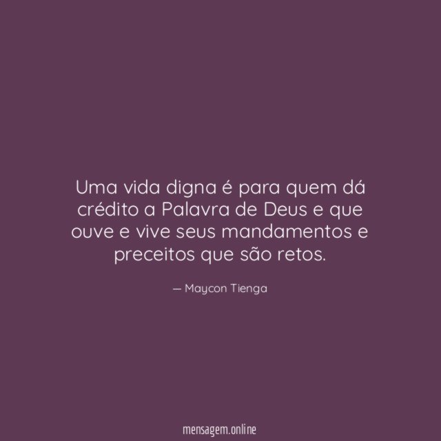 Uma vida digna é para quem dá crédito