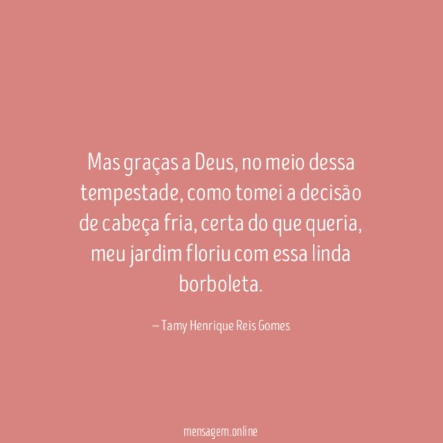 Mas graças a Deus