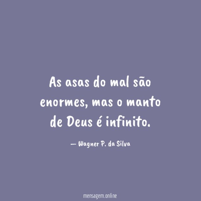 As asas do mal são enormes