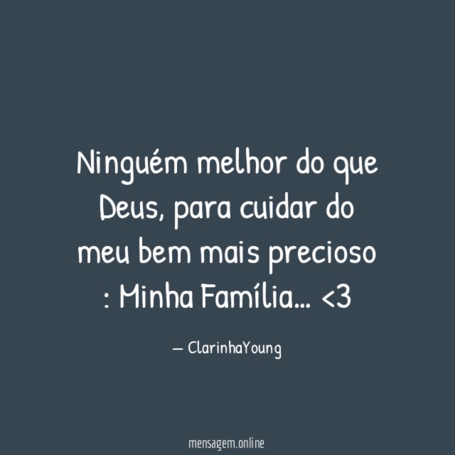 Ninguém melhor do que Deus