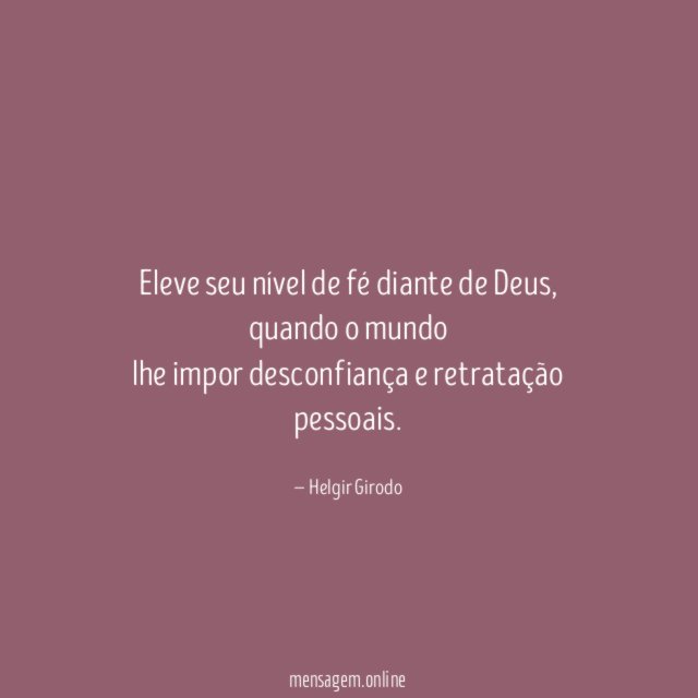 Eleve seu nível de fé diante de Deus