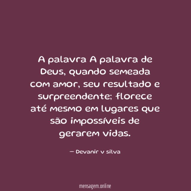A palavra A palavra de Deus