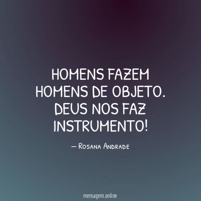 Homens fazem homens de objeto