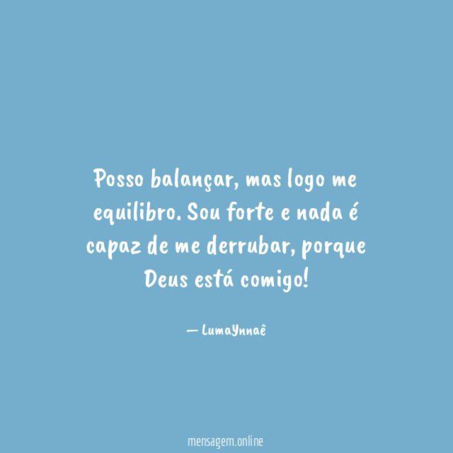 Posso balançar