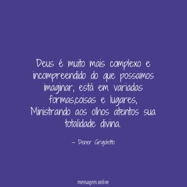 Deus é muito mais complexo e incompreendido do que possamos imaginar
