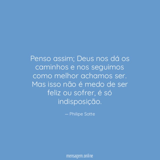 Penso assim