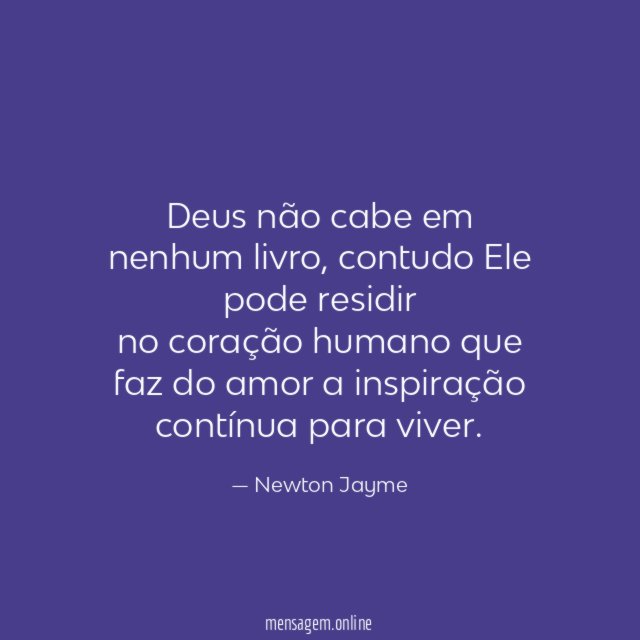 Deus não cabe em nenhum livro