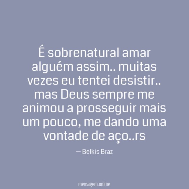 É sobrenatural amar alguém assim