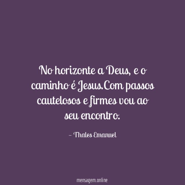 No horizonte a Deus