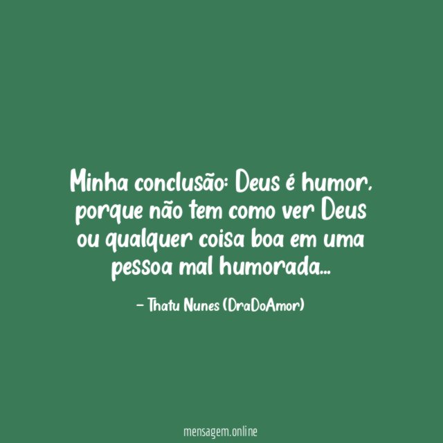 Minha conclusão