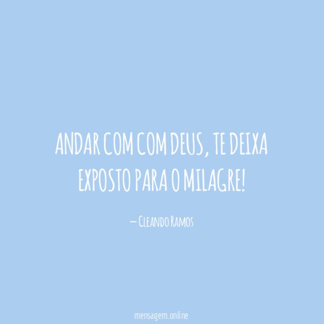 Andar com com Deus