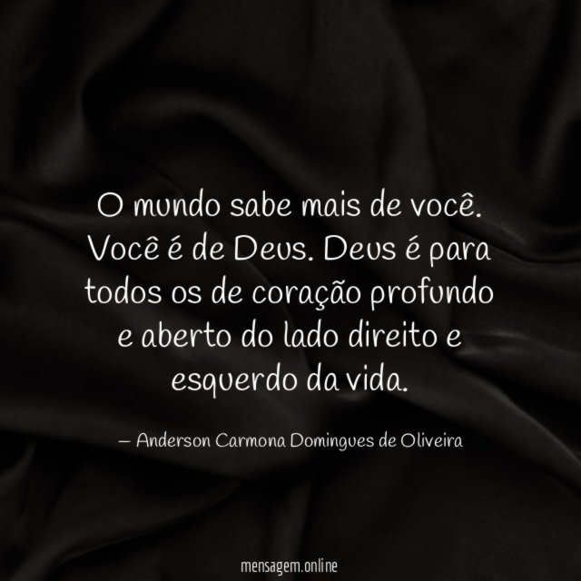 O mundo sabe mais de você