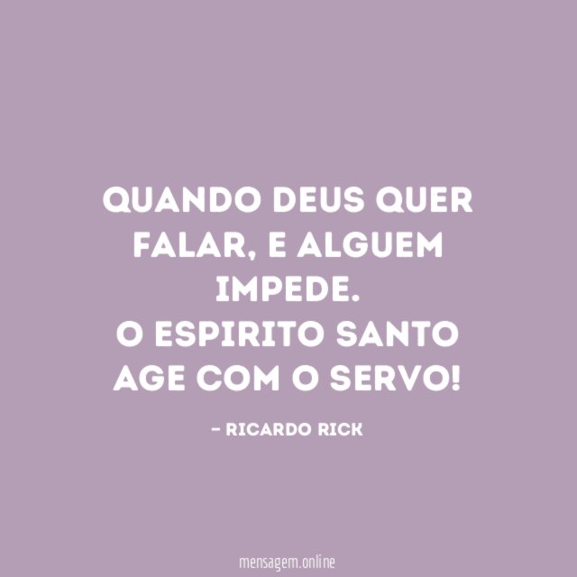 Quando Deus quer falar