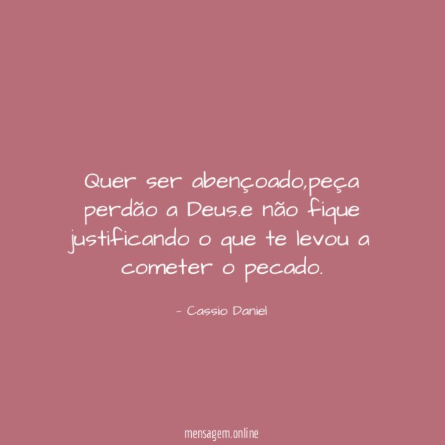 Quer ser abençoado