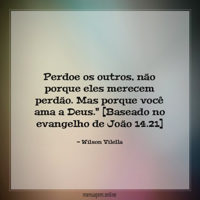 Perdoe os outros