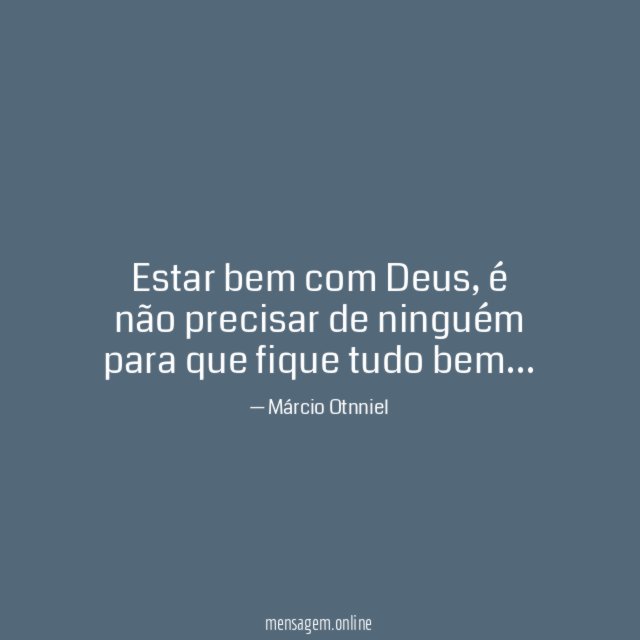 Estar bem com Deus