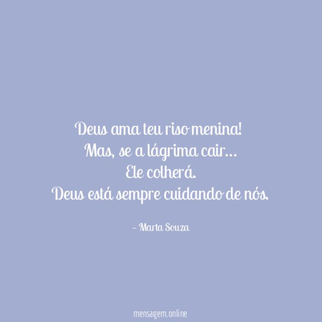 Deus ama teu riso menina