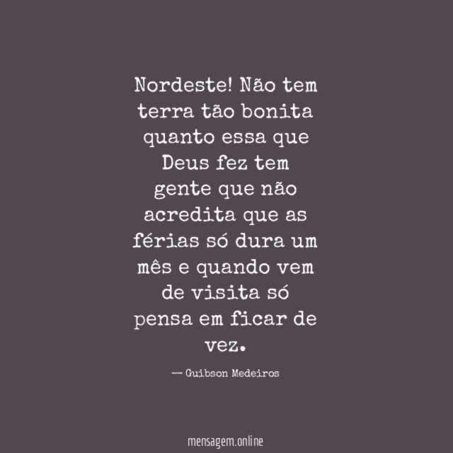 Nordeste!