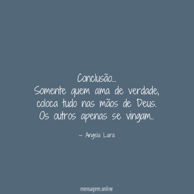 Conclusão…