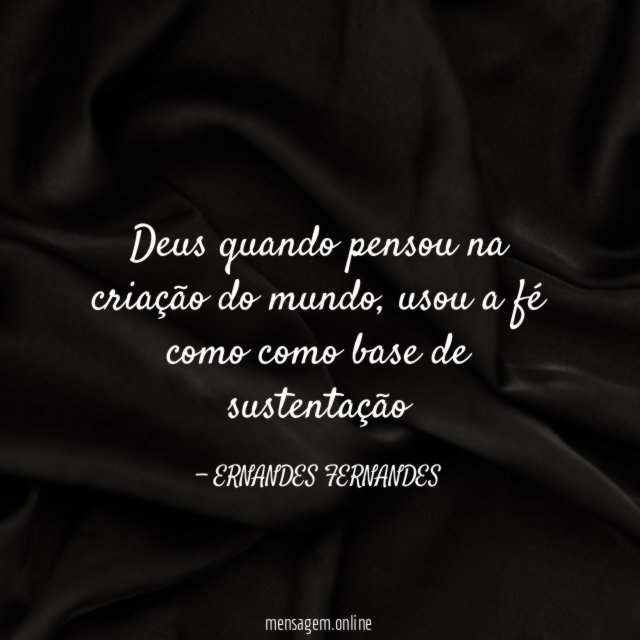 Deus quando pensou na criação do mundo