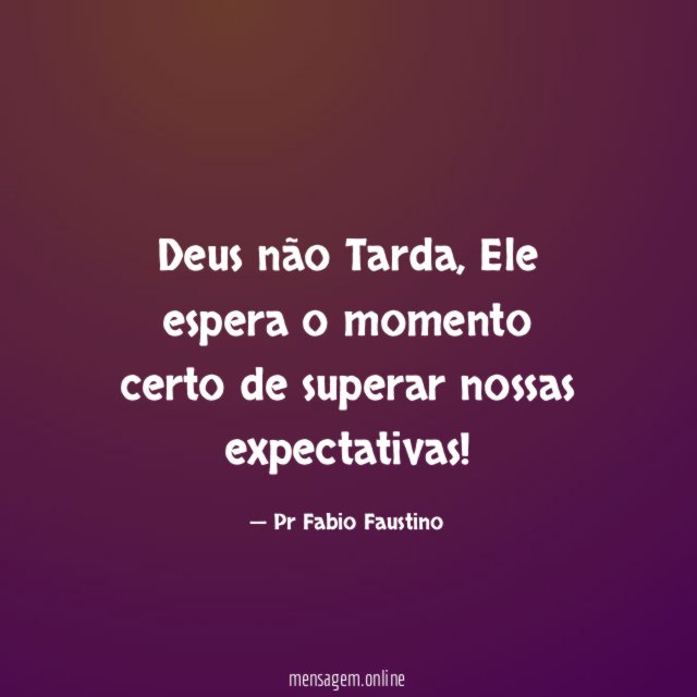 Deus não Tarda