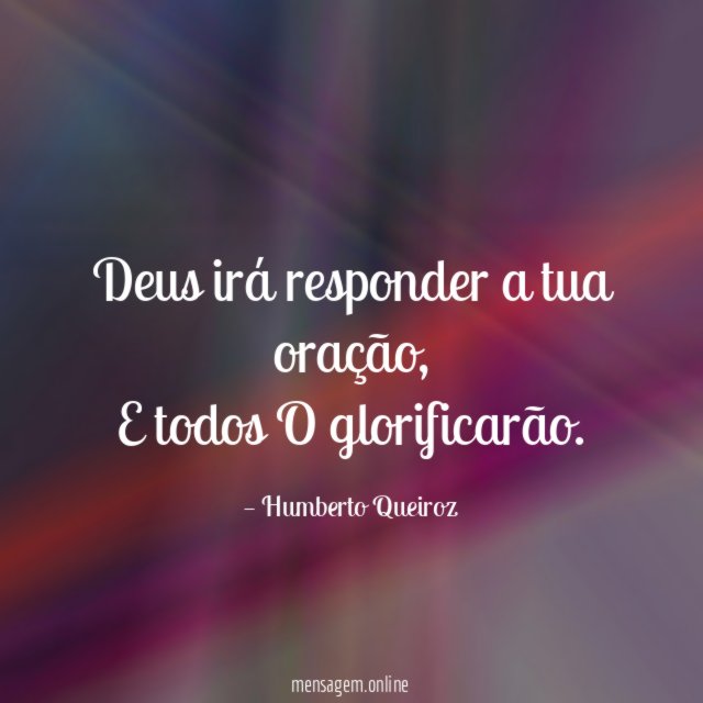 Deus irá responder a tua oração